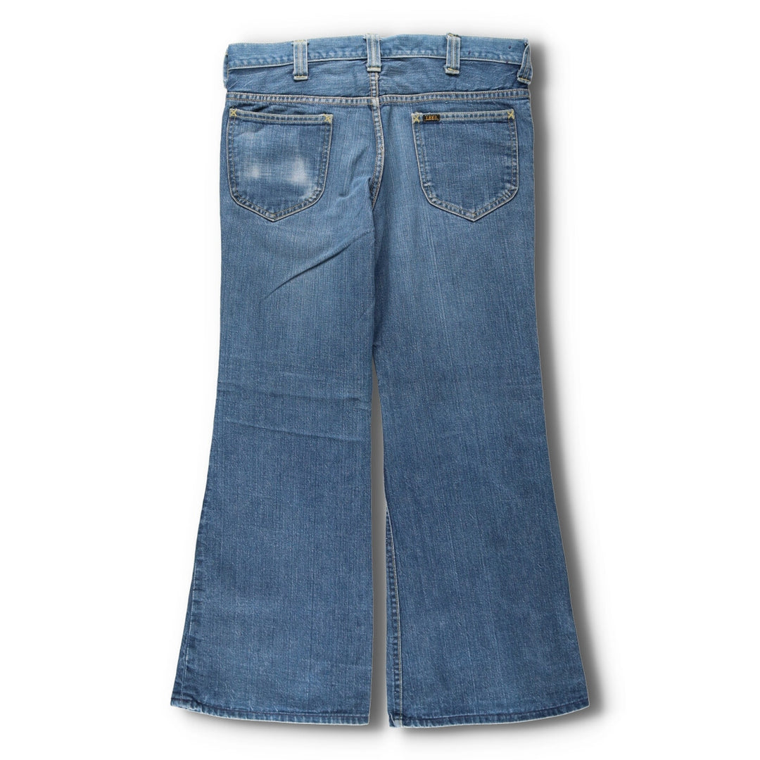 70'S Lee Leens Bootcut Denim Pants Made in USA Men's W34 Vintage /evb003551