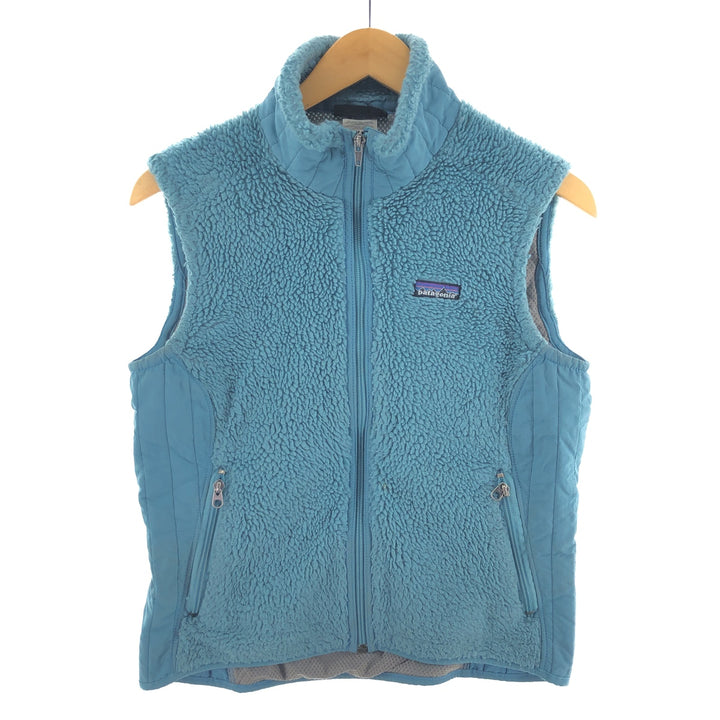 Vintage Patagonia STY23080F9 Nylon and Fleece Vest, Women's Size M, 2009 [Elle] polyester Blue type light blue Vintage Second Hand