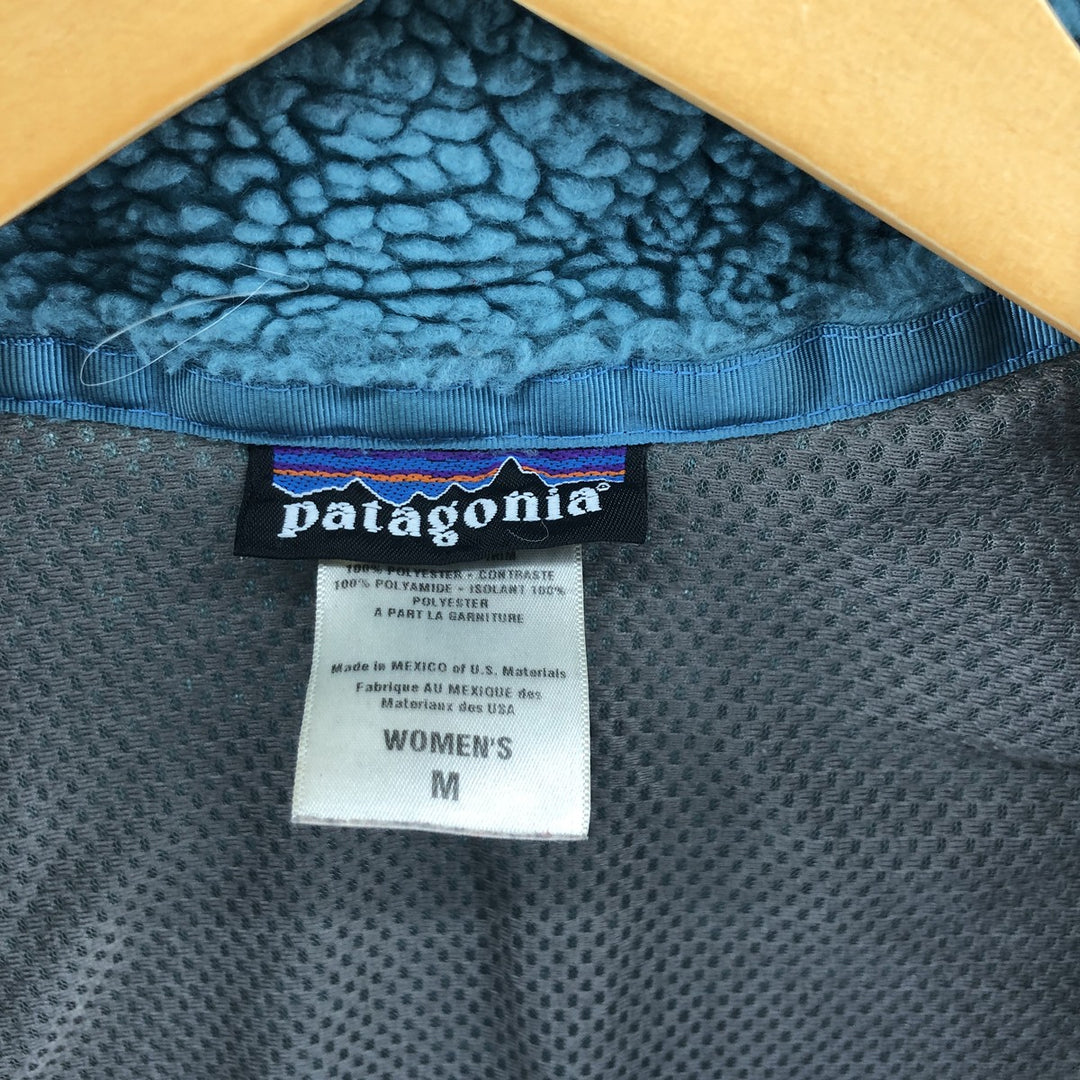 Vintage Patagonia STY23080F9 Nylon and Fleece Vest, Women's Size M, 2009 [Elle] polyester Blue type light blue Vintage Second Hand