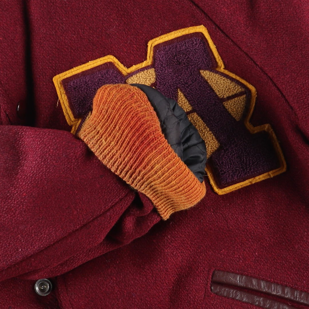80'S TROPHY JACKETS Wool Stadium Jacket Award Jacket Varsity Jacket Made in USA Men's XS Vintage /evb003738