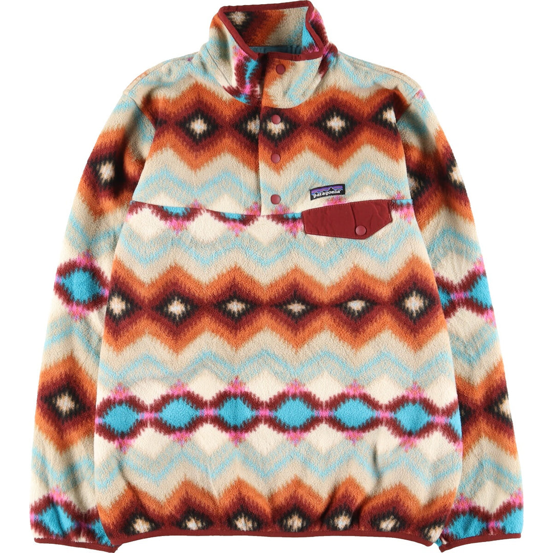 2016 Patagonia SYNCHILLA Snap T 25455FA16 All-over print fleece pullover Men's M /evb003774