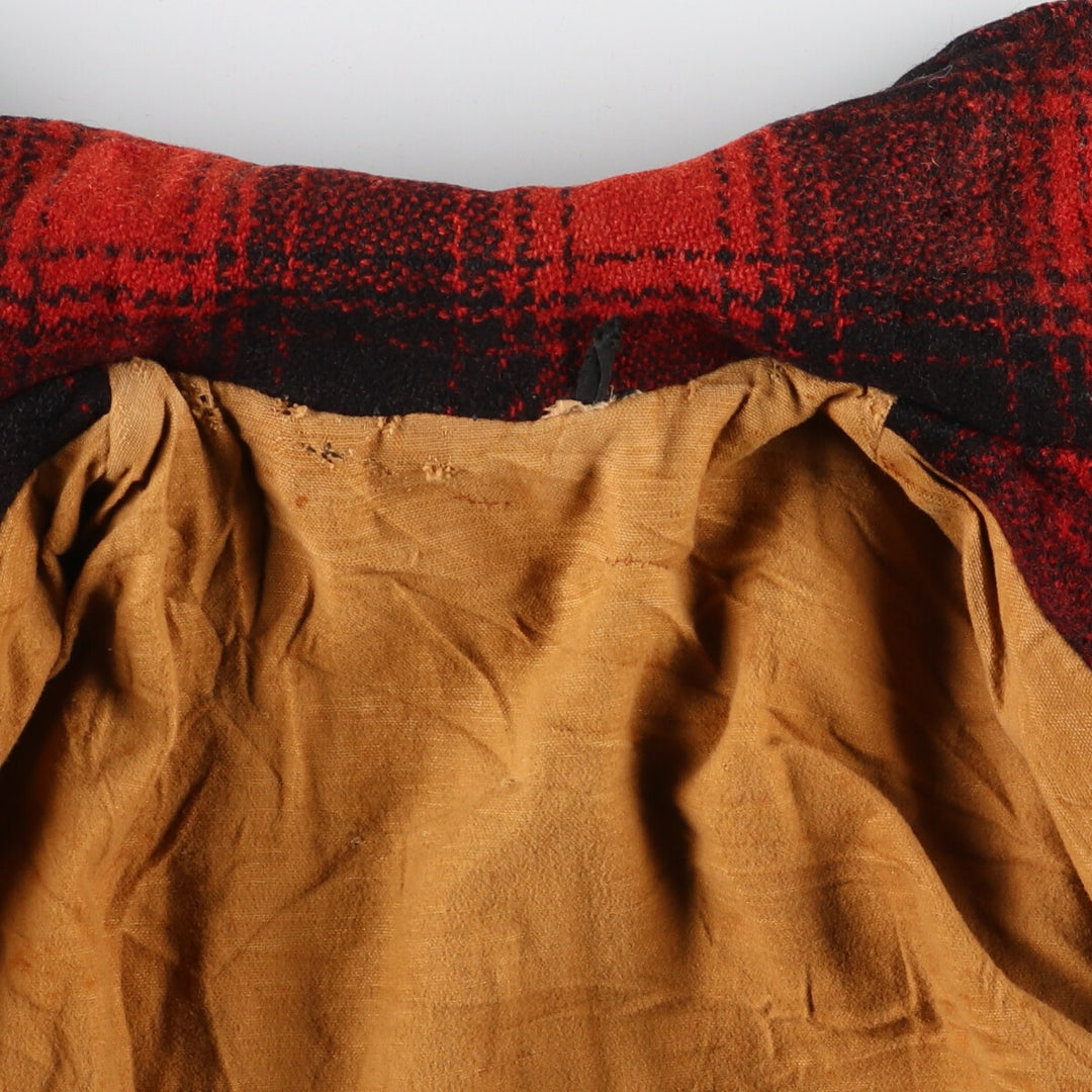 Ombre check wool jacket, men's L, vintage /evb003802