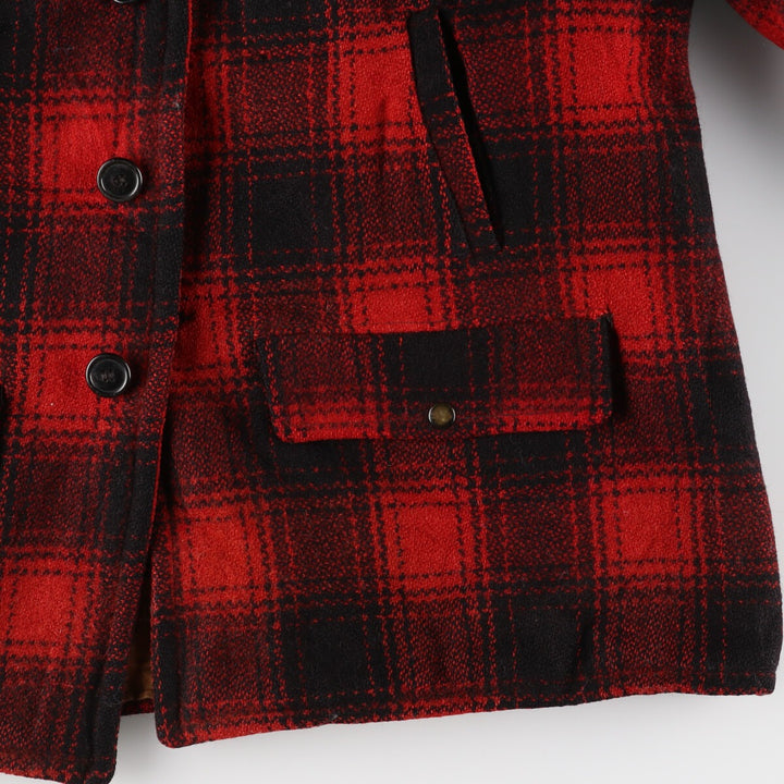 Ombre check wool jacket, men's L, vintage /evb003802