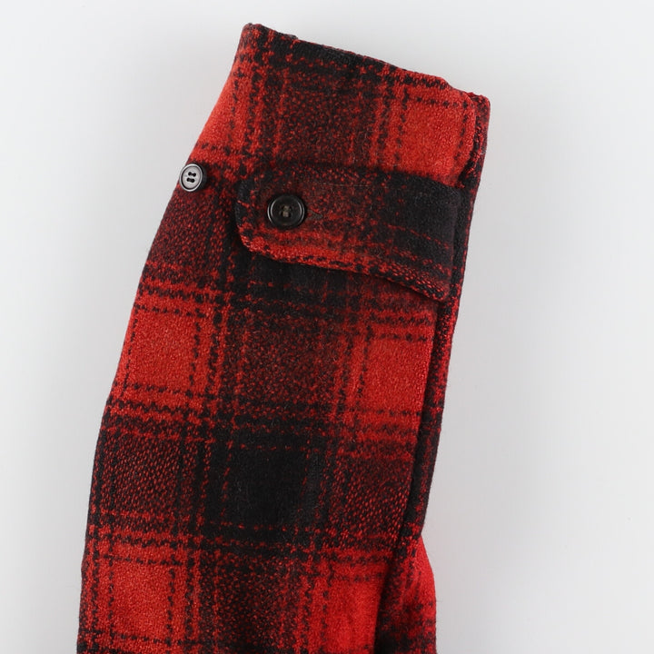 Ombre check wool jacket, men's L, vintage /evb003802