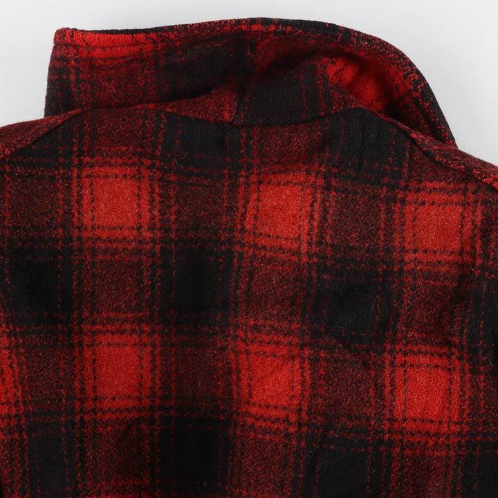 Ombre check wool jacket, men's L, vintage /evb003802