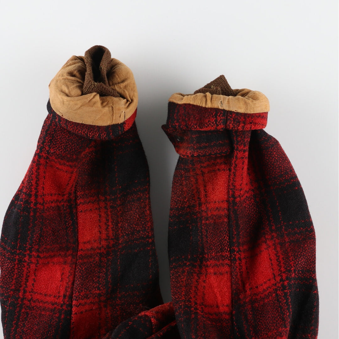 Ombre check wool jacket, men's L, vintage /evb003802