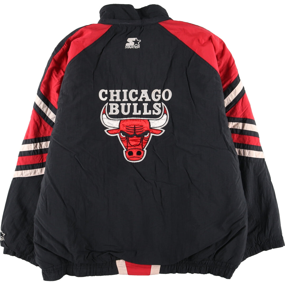 Special price for 90'S Starter NBA Chicago Bulls Back Logo Padded Jacket Men's XXL Vintage /evb003813