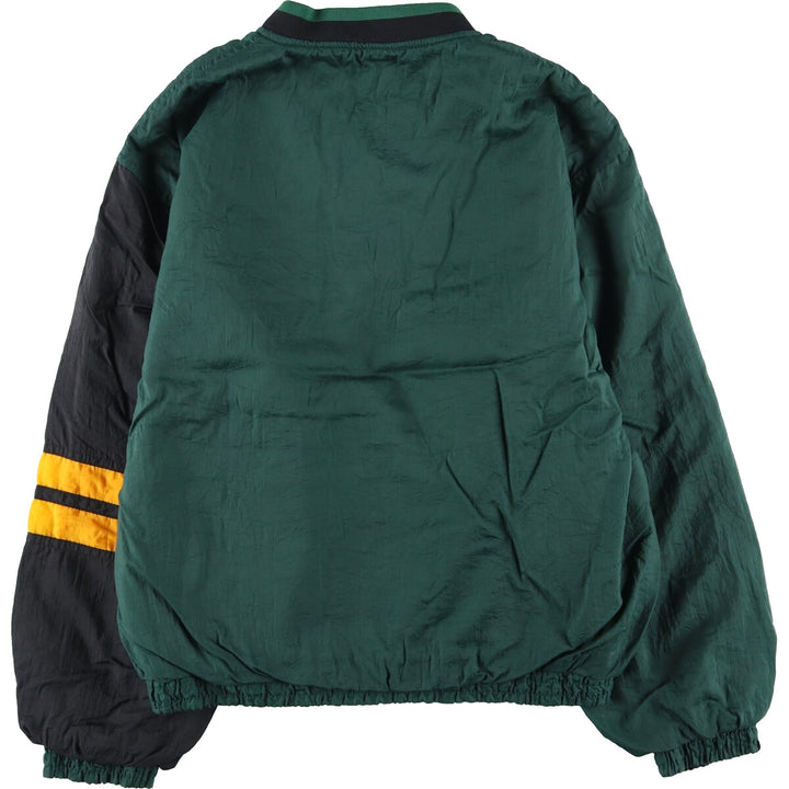 Vintage 90'S NFL Green Bay Packers reversible nylon pullover, women's, size XL Nylon Green type dark green Vintage Second Hand