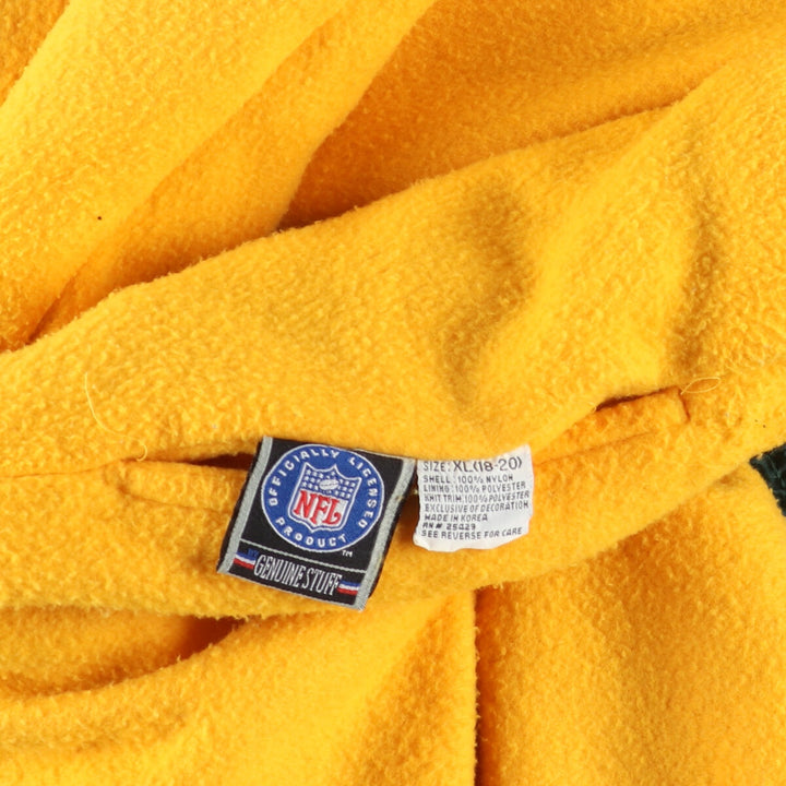 Vintage 90'S NFL Green Bay Packers reversible nylon pullover, women's, size XL Nylon Green type dark green Vintage Second Hand
