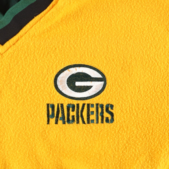 Vintage 90'S NFL Green Bay Packers reversible nylon pullover, women's, size XL Nylon Green type dark green Vintage Second Hand