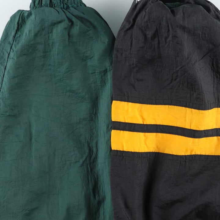 Vintage 90'S NFL Green Bay Packers reversible nylon pullover, women's, size XL Nylon Green type dark green Vintage Second Hand