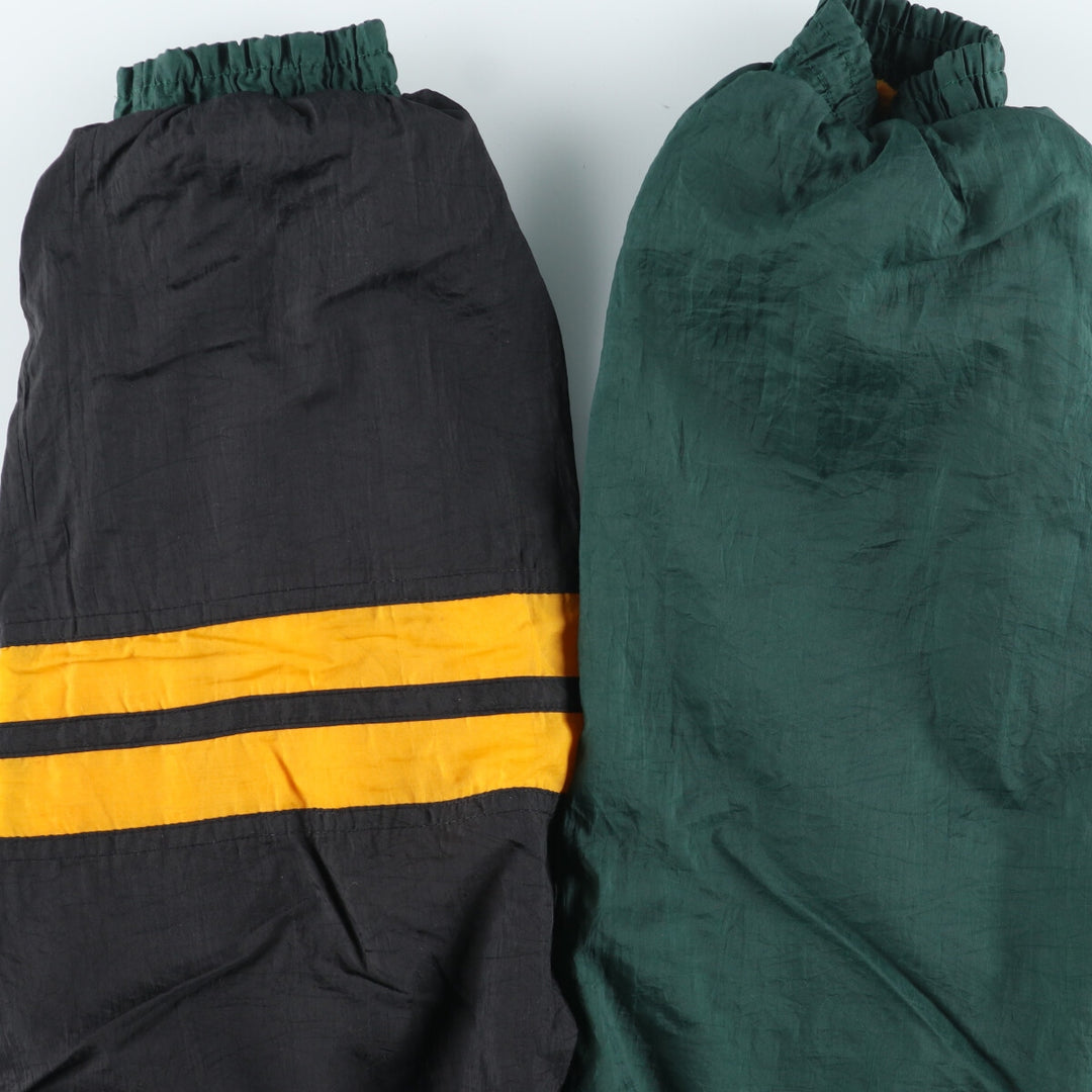Vintage 90'S NFL Green Bay Packers reversible nylon pullover, women's, size XL Nylon Green type dark green Vintage Second Hand