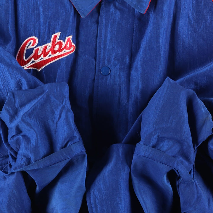 90'S Starter MLB Chicago Cubs Nylon Stadium Jacket Made in USA Men's XXL Vintage /evb003858