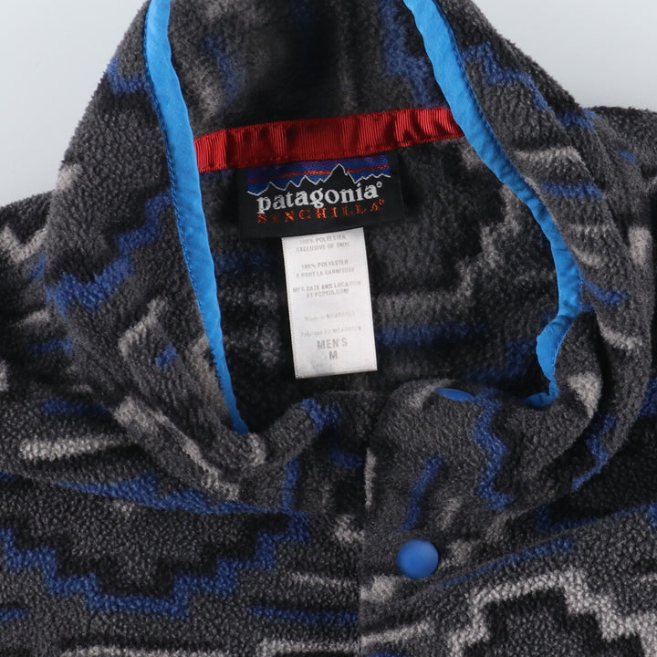 Patagonia SYNCHILLA Snap Tee 25450FA12 All-over print fleece pullover Men's M /evb003862 made in 2012