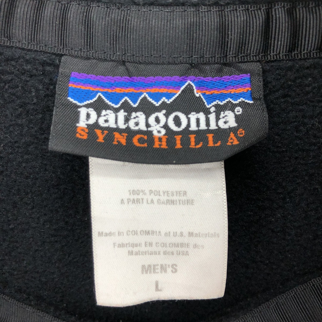 Patagonia SYNCHILLA Snap-T 25450F0 fleece pullover, men's L size, made in 2010 /evb003881