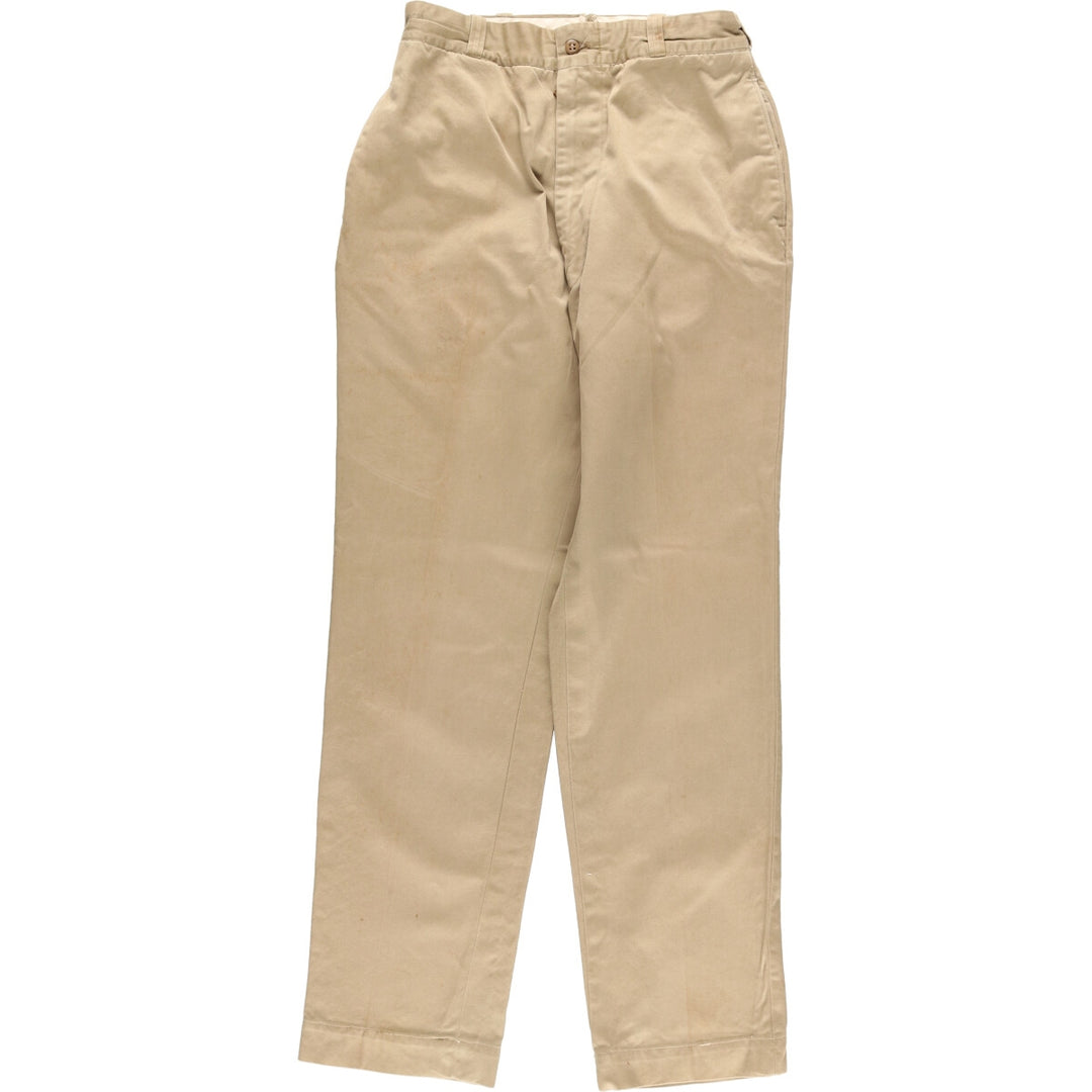 Vintage 1960s-1970'S US Military Chino Pants, Made in USA, Women's, Size L (W28) unclear Beige type Vintage Second Hand