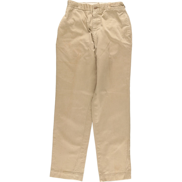 Vintage 1960s-1970'S US Military Chino Pants, Made in USA, Women's, Size L (W28) unclear Beige type Vintage Second Hand
