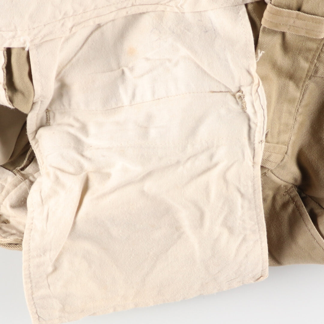 Vintage 1960s-1970'S US Military Chino Pants, Made in USA, Women's, Size L (W28) unclear Beige type Vintage Second Hand