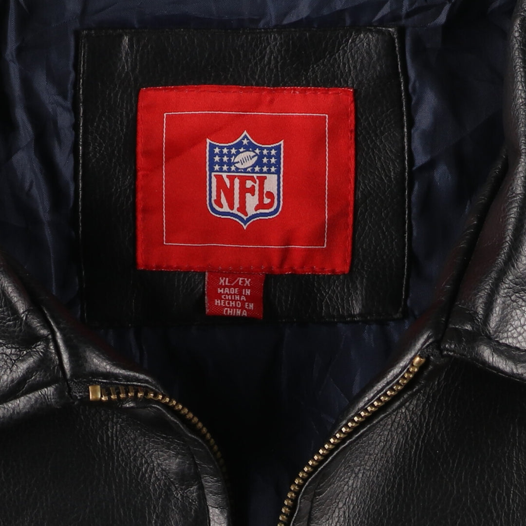 NFL LOS ANGELES CHARGERS Los Angeles Chargers Faux Leather Jacket Men's XL /evb004008