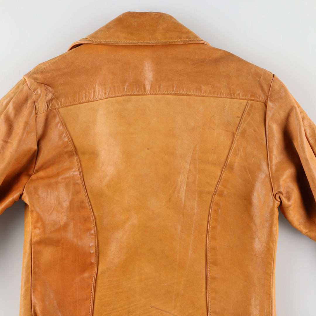 UNKNOWN Trucker Jacket Leather Jacket Men's S Vintage /evb004019