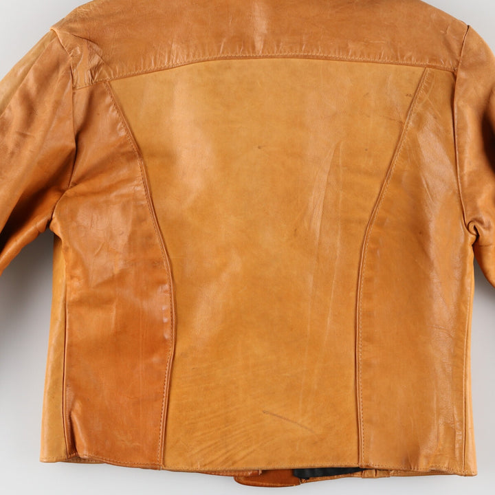 UNKNOWN Trucker Jacket Leather Jacket Men's S Vintage /evb004019