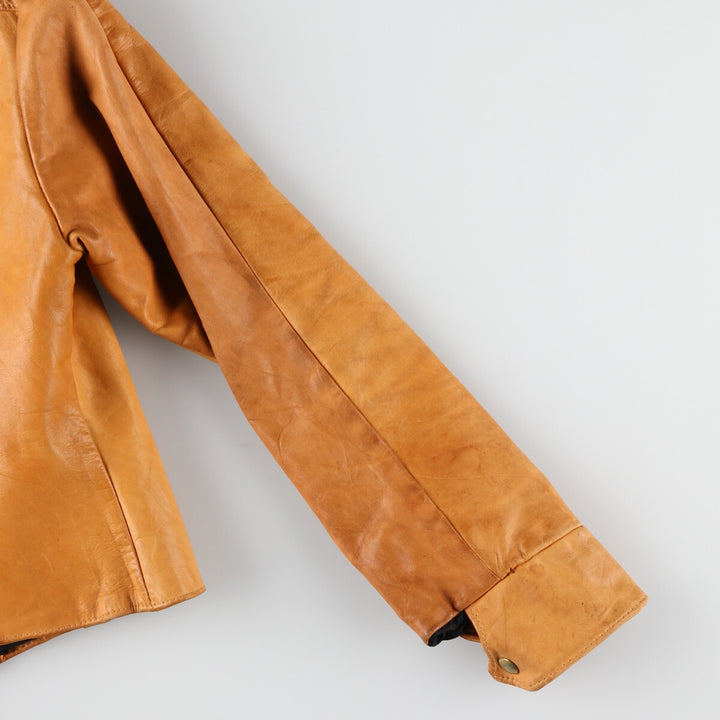 UNKNOWN Trucker Jacket Leather Jacket Men's S Vintage /evb004019