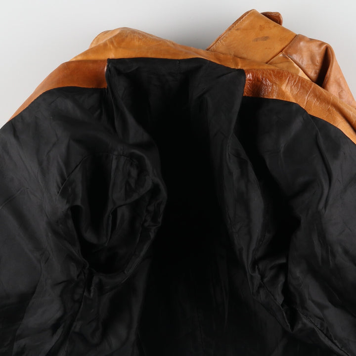 UNKNOWN Trucker Jacket Leather Jacket Men's S Vintage /evb004019