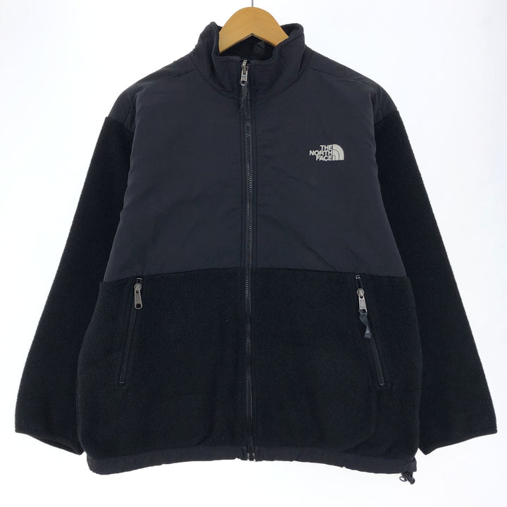 90'S The North Face Denali Jacket, Women's Large, Vintage Nylon and Fleece Jacket polyester black type Vintage Second Hand