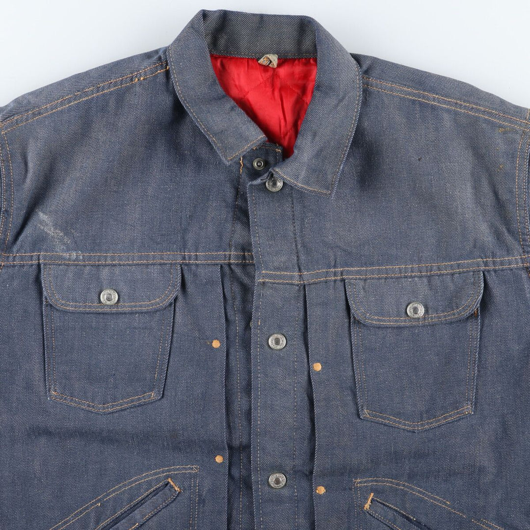 70'S JCPenney RANCHCRAFT denim jacket G-jacket Men's L Vintage /evb004101