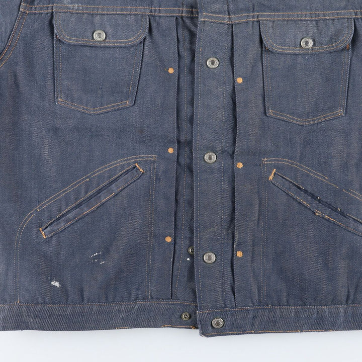 70'S JCPenney RANCHCRAFT denim jacket G-jacket Men's L Vintage /evb004101