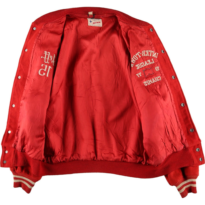 70'S BUTWIN Wool Stadium Jacket Award Jacket Varsity Jacket Men's L Vintage /evb004104