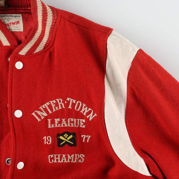 70'S BUTWIN Wool Stadium Jacket Award Jacket Varsity Jacket Men's L Vintage /evb004104