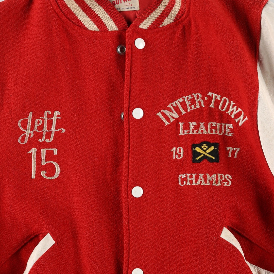 70'S BUTWIN Wool Stadium Jacket Award Jacket Varsity Jacket Men's L Vintage /evb004104