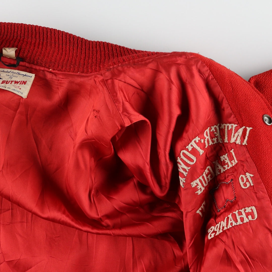 70'S BUTWIN Wool Stadium Jacket Award Jacket Varsity Jacket Men's L Vintage /evb004104