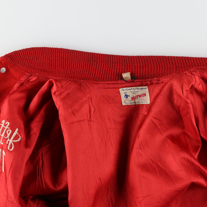 70'S BUTWIN Wool Stadium Jacket Award Jacket Varsity Jacket Men's L Vintage /evb004104