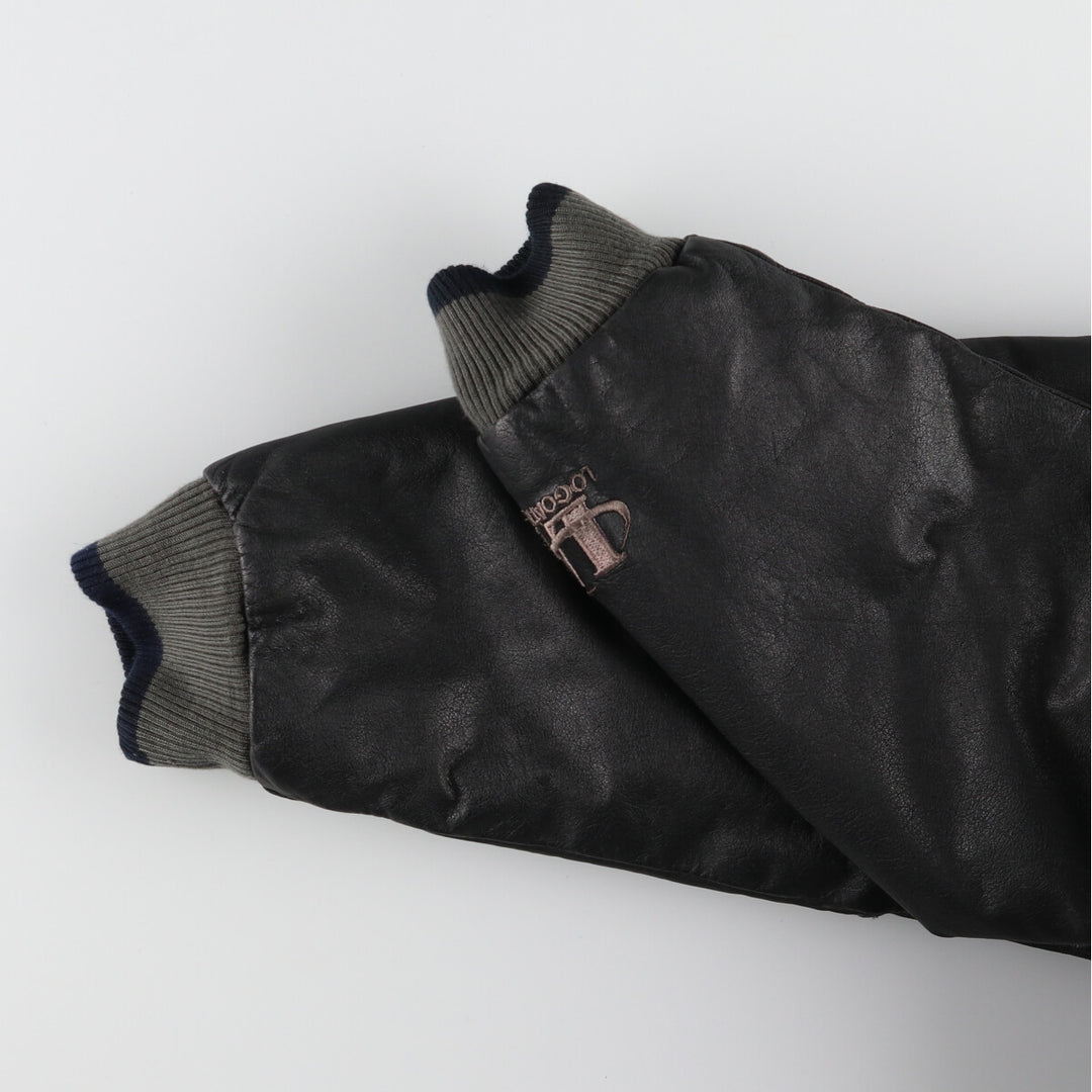 90'S LOGO ATHLETIC NFL Los Angeles Raiders Wool Stadium Jacket Award Jacket Varsity Jacket Men's L /evb004106