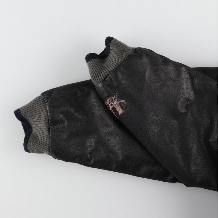 90'S LOGO ATHLETIC NFL Los Angeles Raiders Wool Stadium Jacket Award Jacket Varsity Jacket Men's L /evb004106