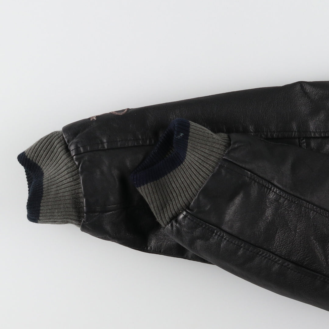 90'S LOGO ATHLETIC NFL Los Angeles Raiders Wool Stadium Jacket Award Jacket Varsity Jacket Men's L /evb004106