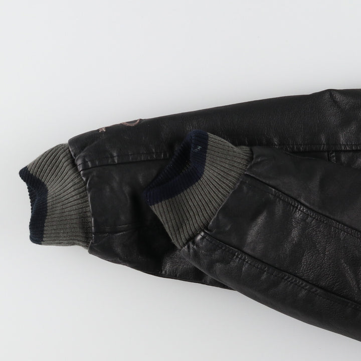 90'S LOGO ATHLETIC NFL Los Angeles Raiders Wool Stadium Jacket Award Jacket Varsity Jacket Men's L /evb004106