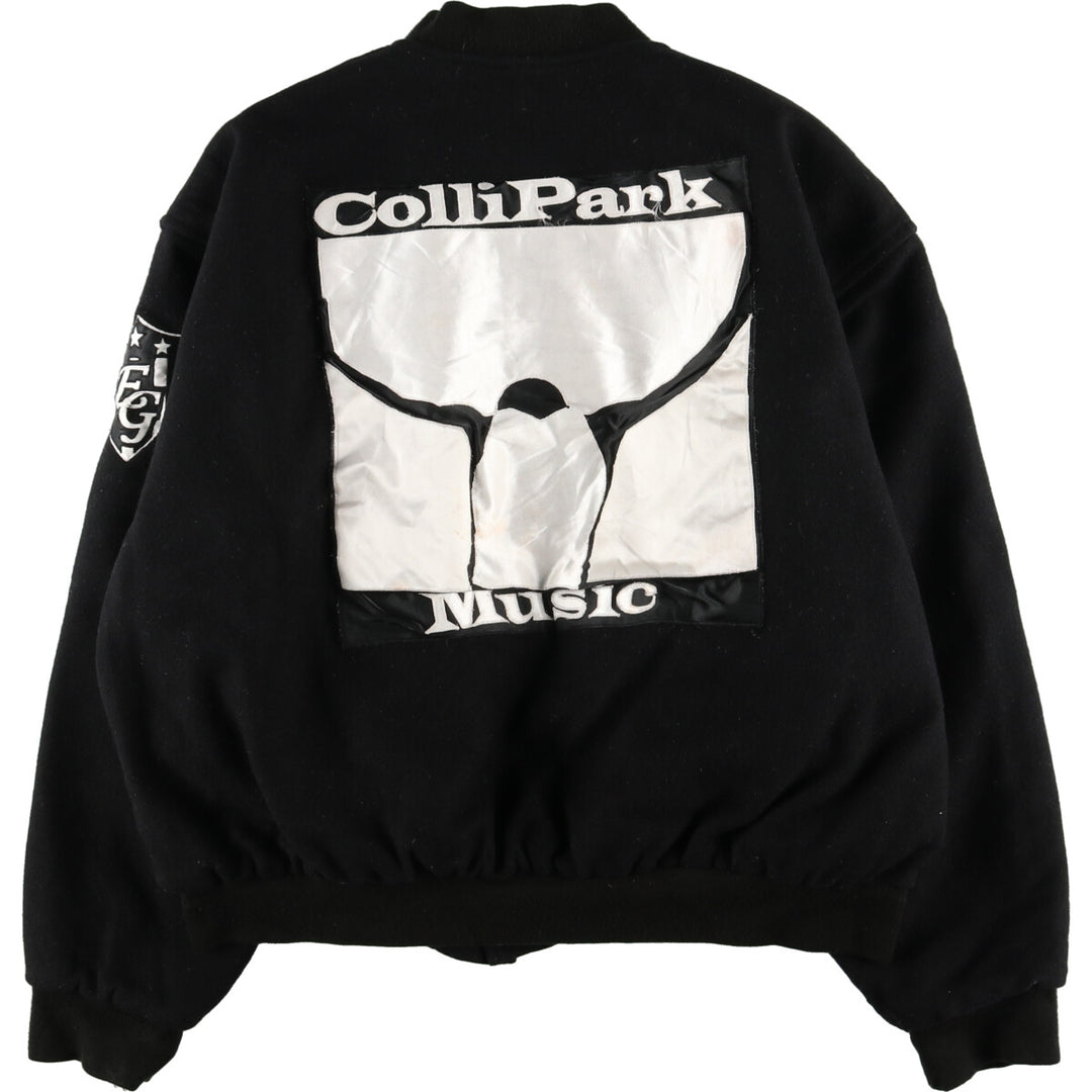 Big size 90'S GAME SPORTS WEAR wool varsity jacket award jacket made in USA men's XXXXL /evb004109