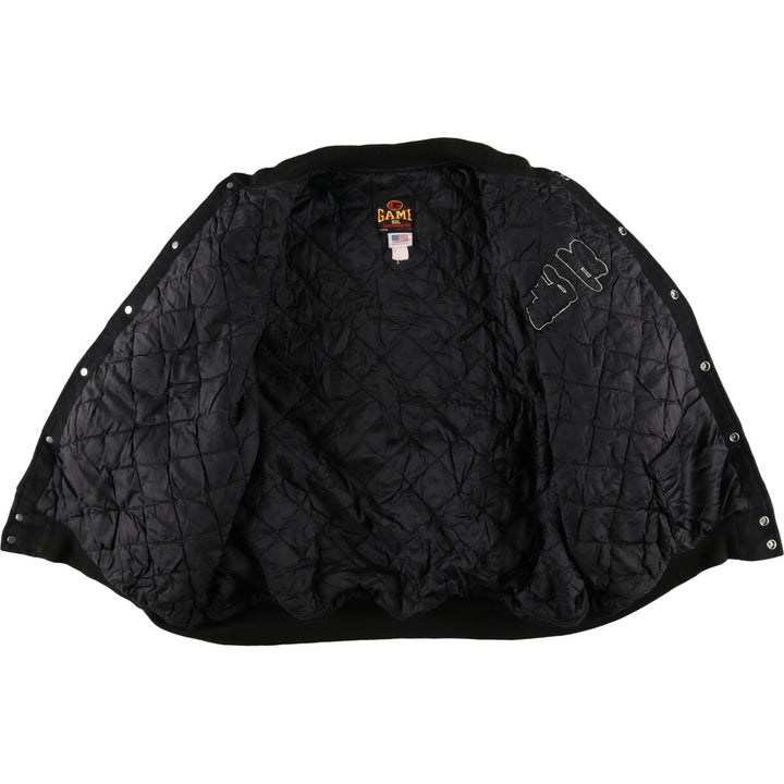 Big size 90'S GAME SPORTS WEAR wool varsity jacket award jacket made in USA men's XXXXL /evb004109