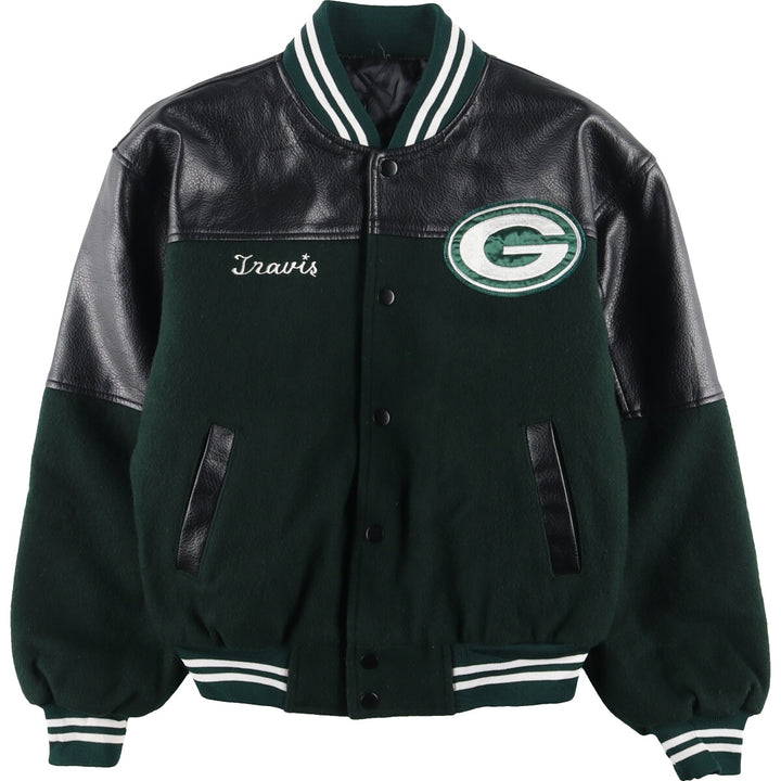 NFL GREEN BAY PACKERS Wool Varsity Jacket Award Jacket Varsity Jacket Men's S /evb004123