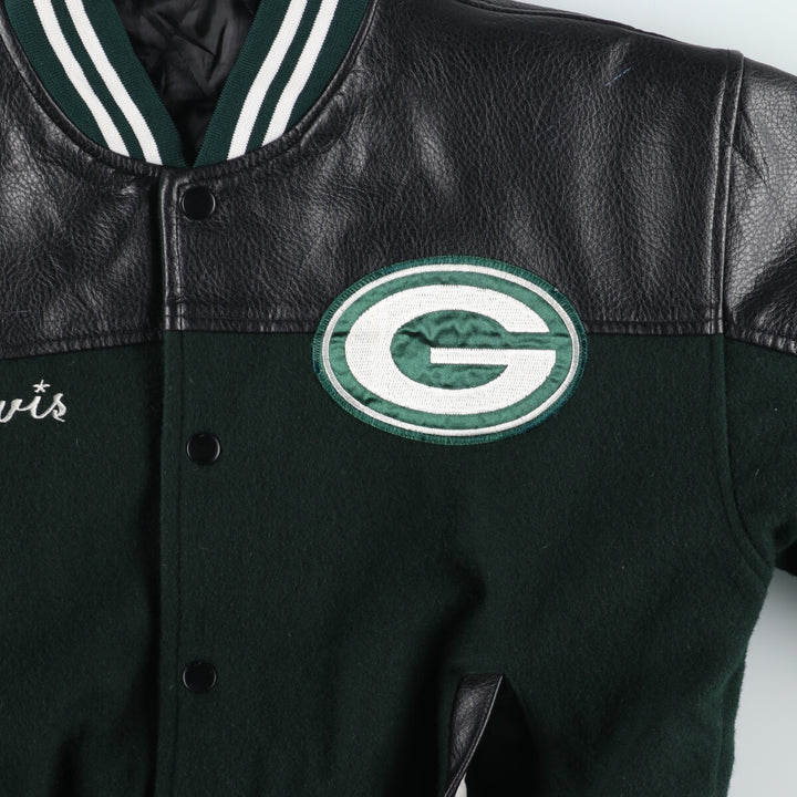 NFL GREEN BAY PACKERS Wool Varsity Jacket Award Jacket Varsity Jacket Men's S /evb004123