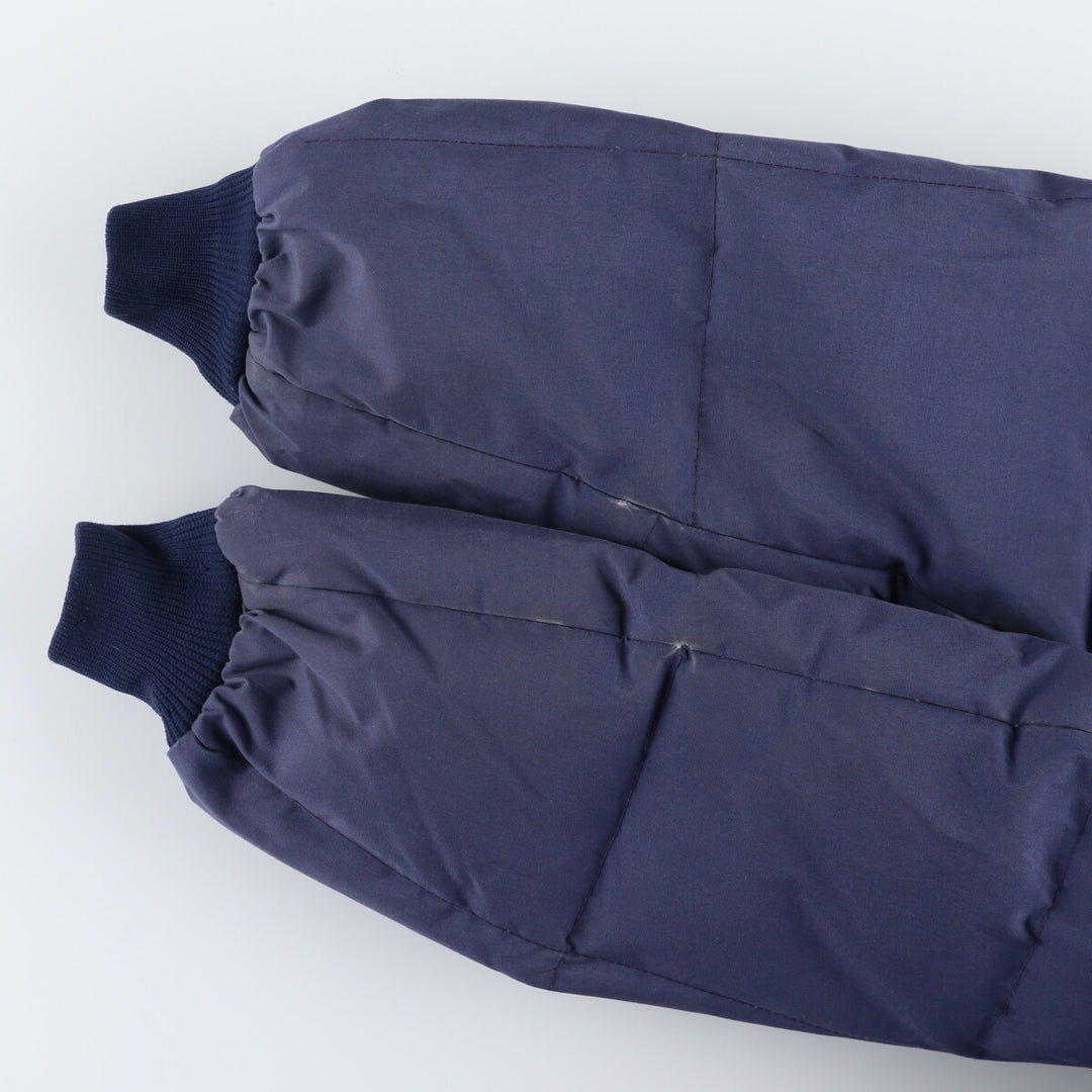 80'S Eddie Bauer Black Tag Karakoram Goose Down Parka Made in USA Men's L Size Vintage polyester navy blue type Vintage Second Hand