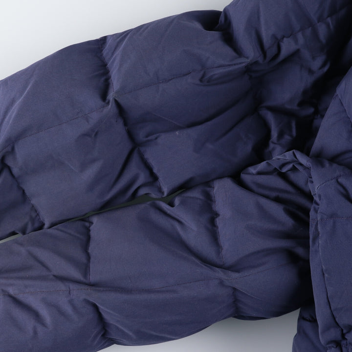 80'S Eddie Bauer Black Tag Karakoram Goose Down Parka Made in USA Men's L Size Vintage polyester navy blue type Vintage Second Hand