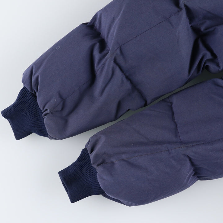 80'S Eddie Bauer Black Tag Karakoram Goose Down Parka Made in USA Men's L Size Vintage polyester navy blue type Vintage Second Hand