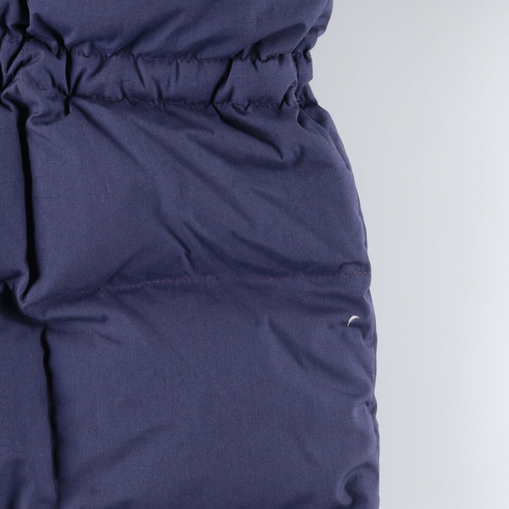 80'S Eddie Bauer Black Tag Karakoram Goose Down Parka Made in USA Men's L Size Vintage polyester navy blue type Vintage Second Hand