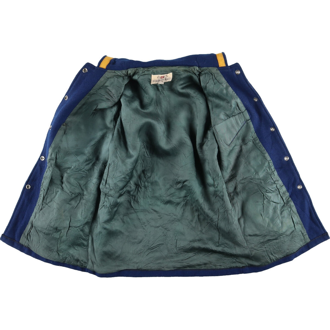 80'S sailor collar wool varsity jacket, award jacket, vintage varsity jacket [Elle] /evb004200