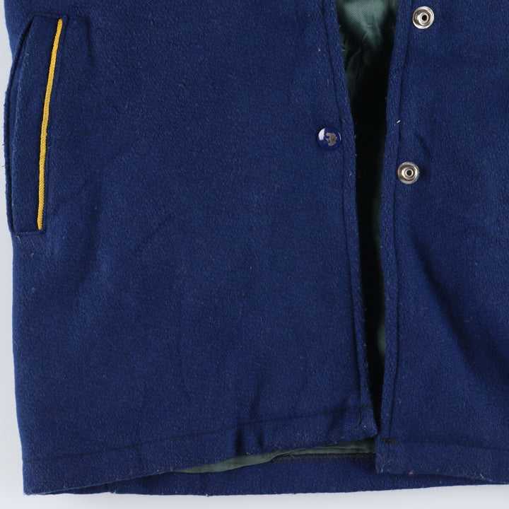 80'S sailor collar wool varsity jacket, award jacket, vintage varsity jacket [Elle] /evb004200