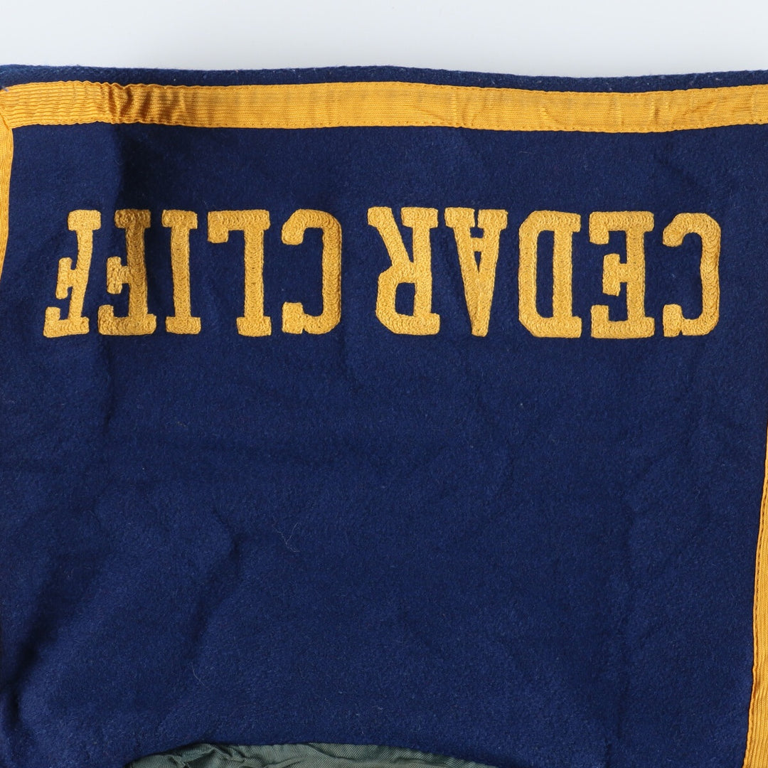 80'S sailor collar wool varsity jacket, award jacket, vintage varsity jacket [Elle] /evb004200